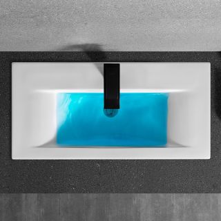 Раковина  CeramaLux 9393-80 белая 81.5 см